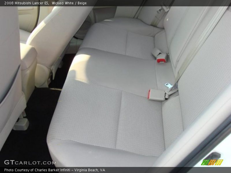 Wicked White / Beige 2008 Mitsubishi Lancer ES