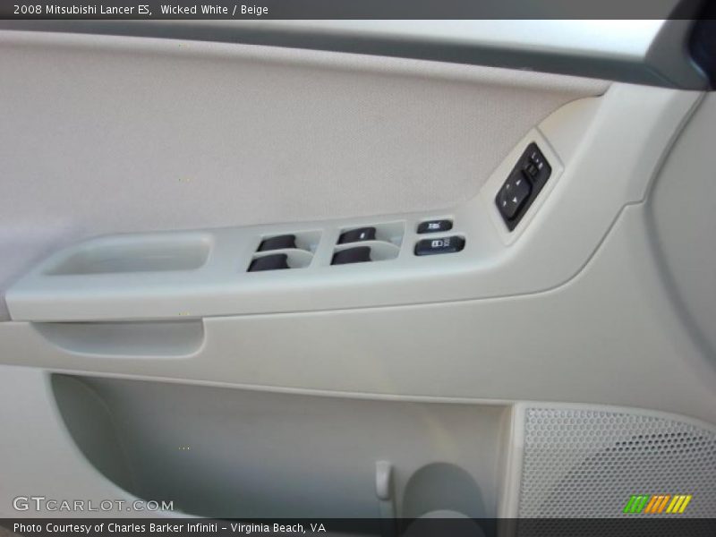Wicked White / Beige 2008 Mitsubishi Lancer ES