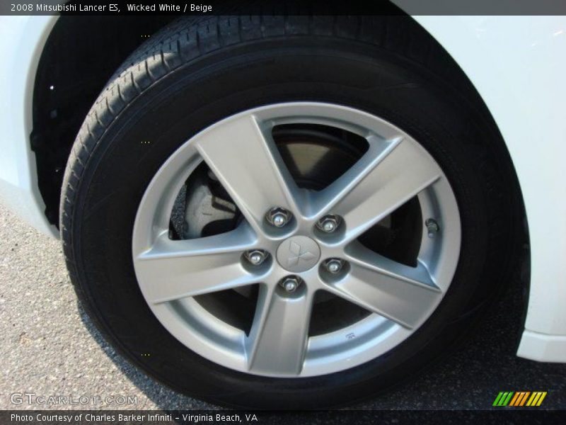Wicked White / Beige 2008 Mitsubishi Lancer ES