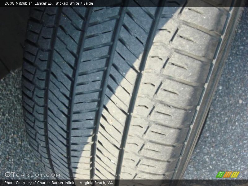 Wicked White / Beige 2008 Mitsubishi Lancer ES