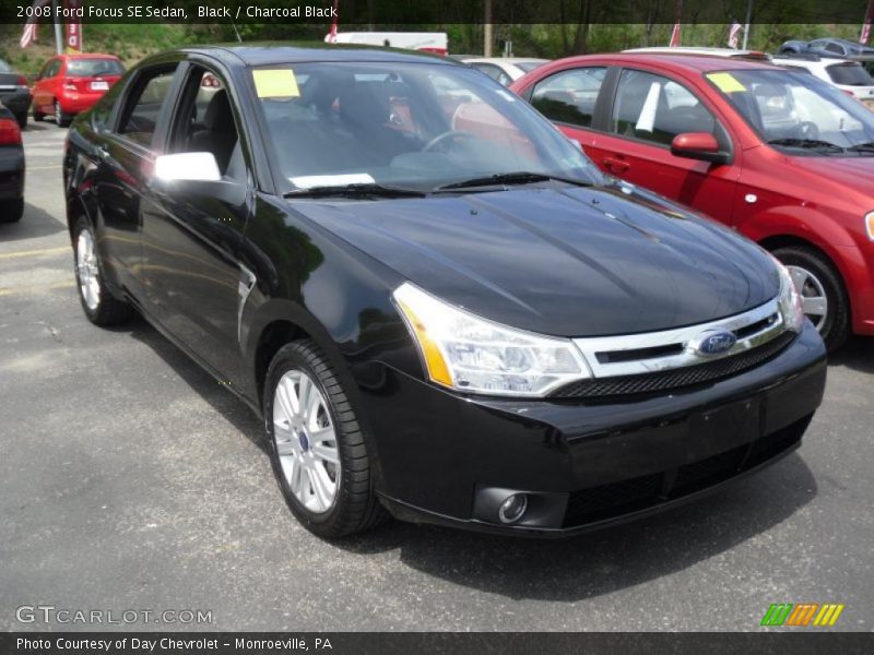 Black / Charcoal Black 2008 Ford Focus SE Sedan