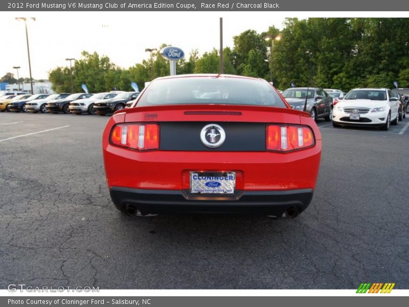 Race Red / Charcoal Black 2012 Ford Mustang V6 Mustang Club of America Edition Coupe