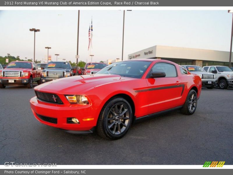 Front 3/4 View of 2012 Mustang V6 Mustang Club of America Edition Coupe