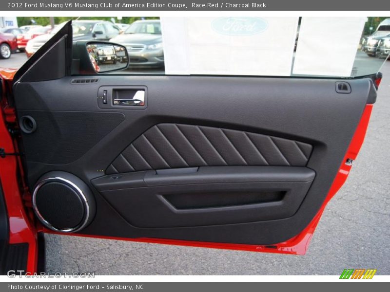 Door Panel of 2012 Mustang V6 Mustang Club of America Edition Coupe