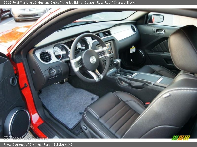 Charcoal Black Interior - 2012 Mustang V6 Mustang Club of America Edition Coupe 