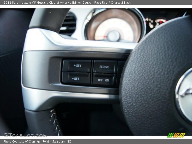 Controls of 2012 Mustang V6 Mustang Club of America Edition Coupe