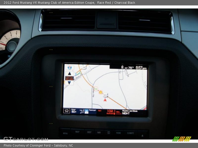 Navigation of 2012 Mustang V6 Mustang Club of America Edition Coupe