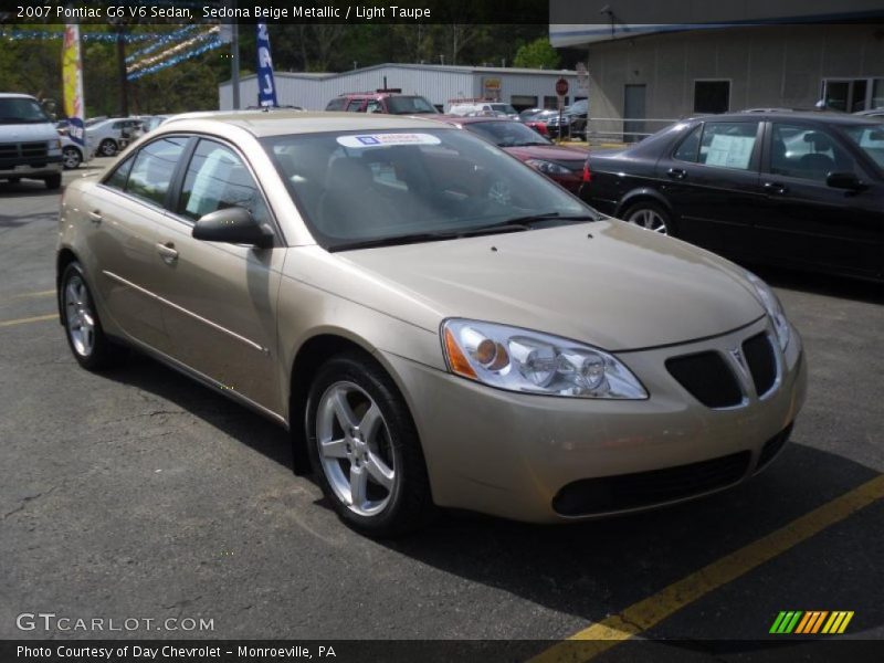 Sedona Beige Metallic / Light Taupe 2007 Pontiac G6 V6 Sedan
