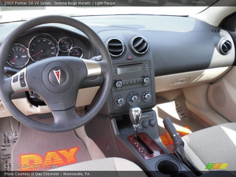 Sedona Beige Metallic / Light Taupe 2007 Pontiac G6 V6 Sedan