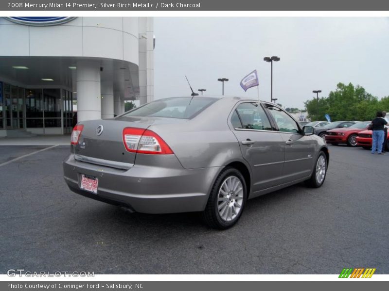 Silver Birch Metallic / Dark Charcoal 2008 Mercury Milan I4 Premier