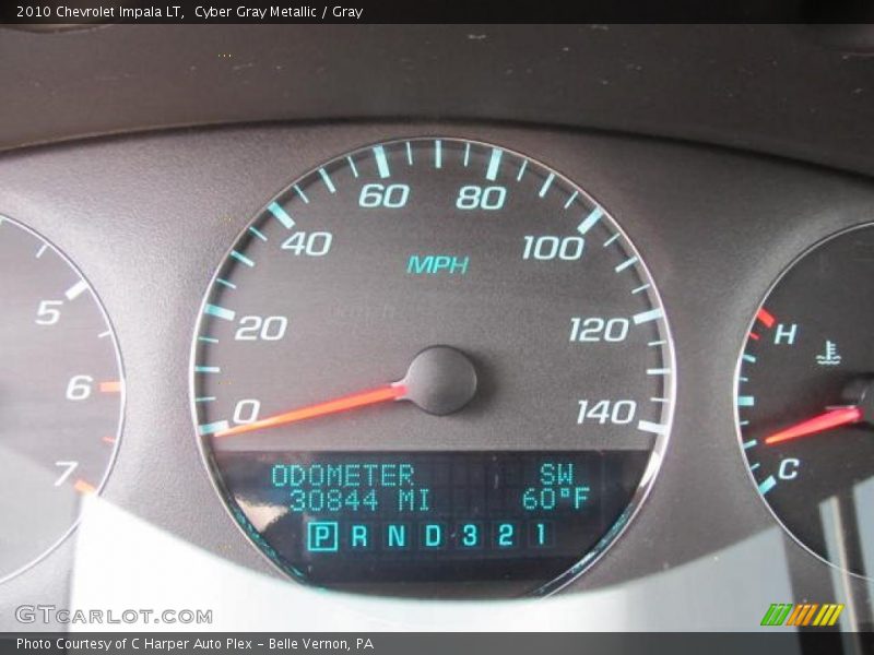 Cyber Gray Metallic / Gray 2010 Chevrolet Impala LT