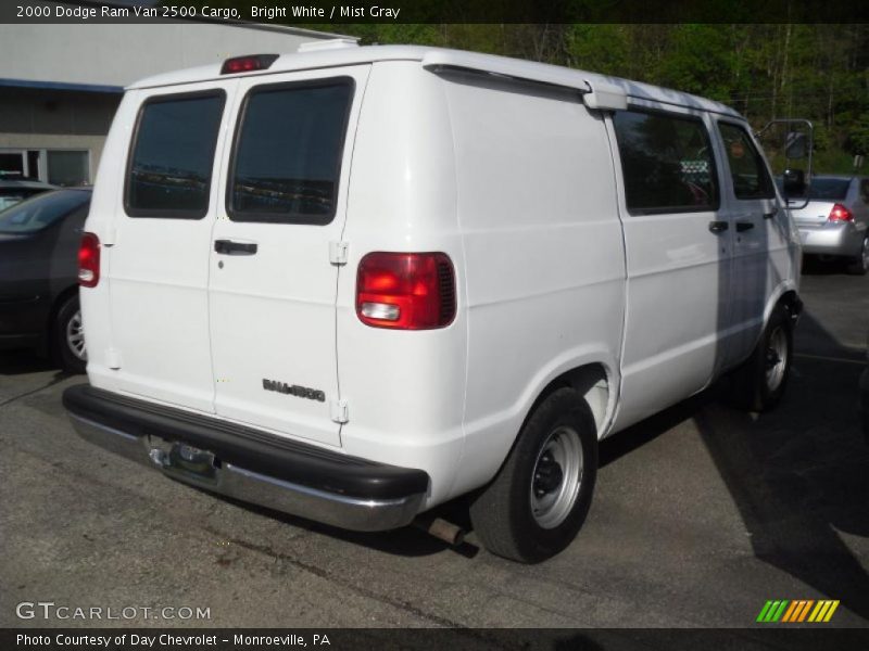 Bright White / Mist Gray 2000 Dodge Ram Van 2500 Cargo