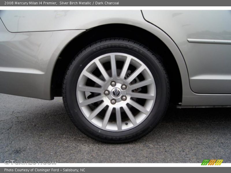 Silver Birch Metallic / Dark Charcoal 2008 Mercury Milan I4 Premier