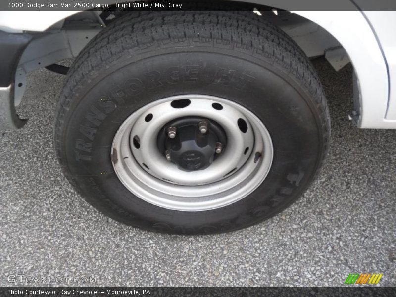 Bright White / Mist Gray 2000 Dodge Ram Van 2500 Cargo