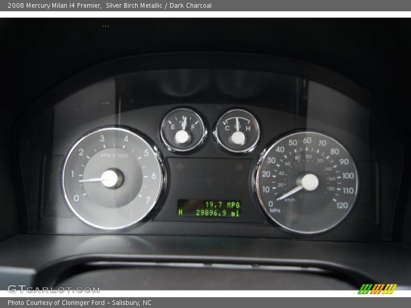 Silver Birch Metallic / Dark Charcoal 2008 Mercury Milan I4 Premier