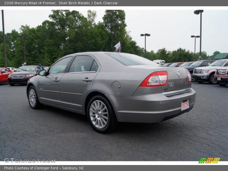 Silver Birch Metallic / Dark Charcoal 2008 Mercury Milan I4 Premier
