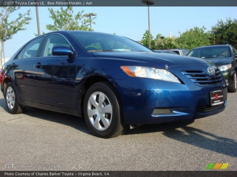 Blue Ribbon Metallic / Ash 2007 Toyota Camry LE