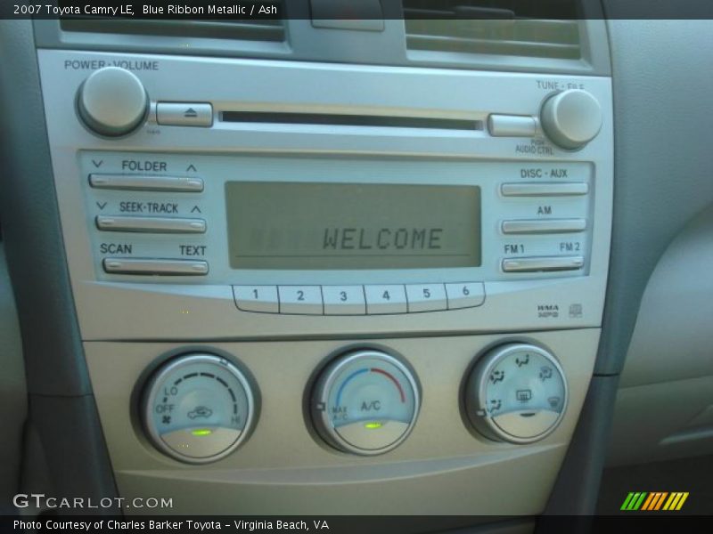 Blue Ribbon Metallic / Ash 2007 Toyota Camry LE
