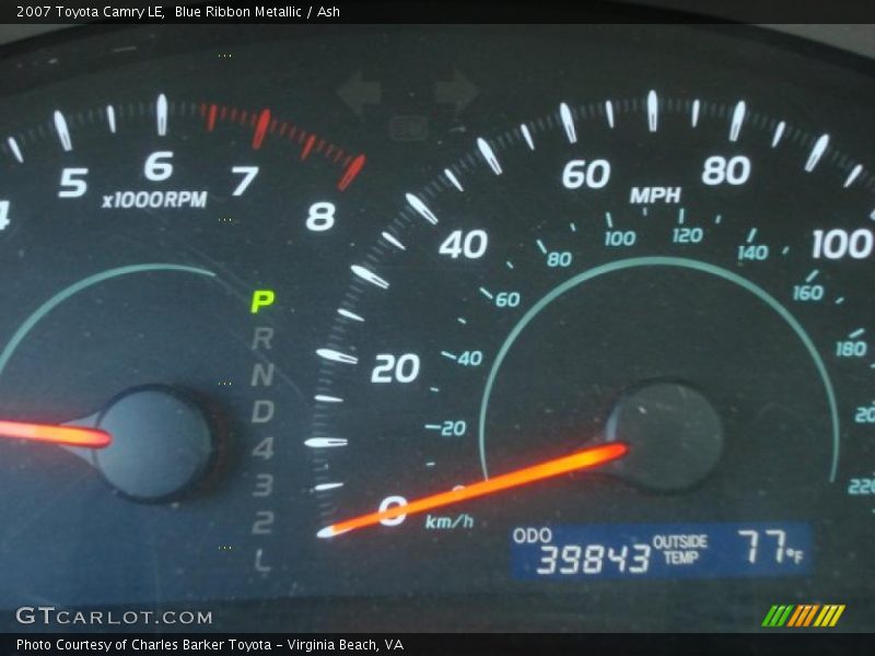 Blue Ribbon Metallic / Ash 2007 Toyota Camry LE