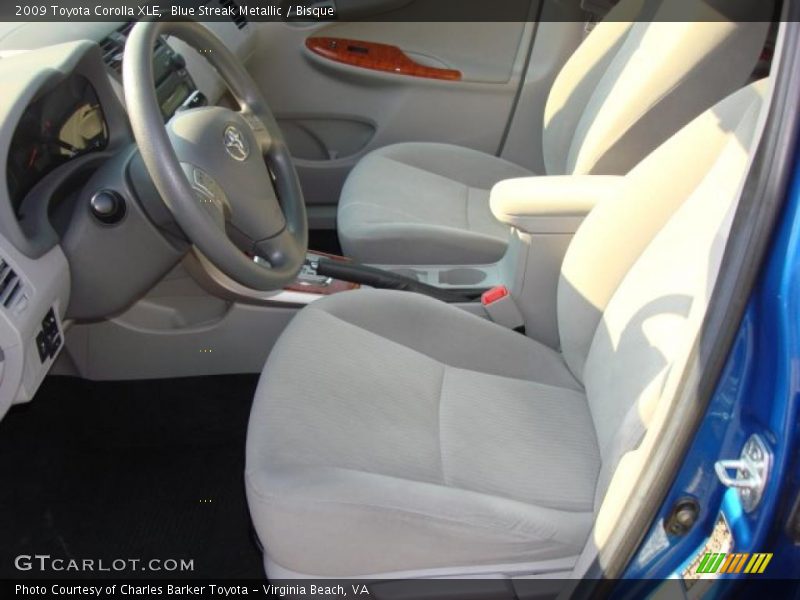 Blue Streak Metallic / Bisque 2009 Toyota Corolla XLE