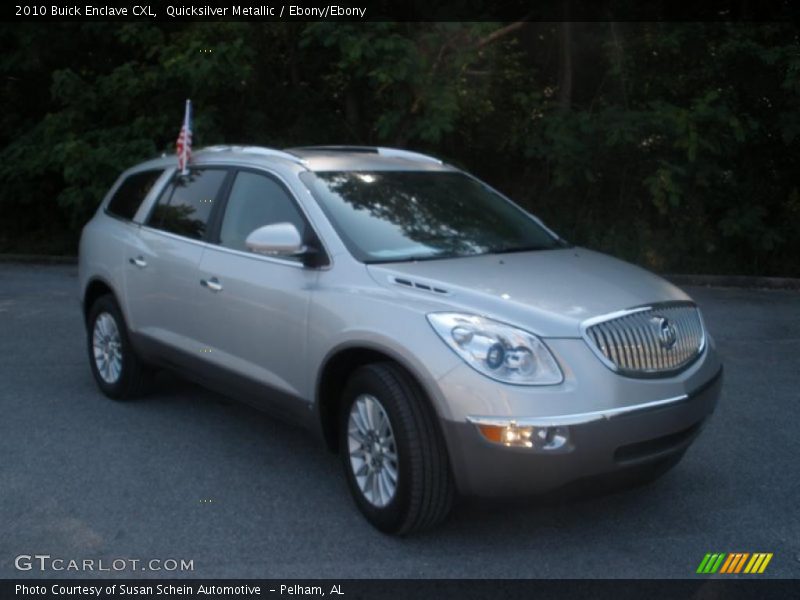 Quicksilver Metallic / Ebony/Ebony 2010 Buick Enclave CXL