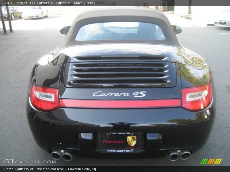 Black / Black 2010 Porsche 911 Carrera 4S Cabriolet