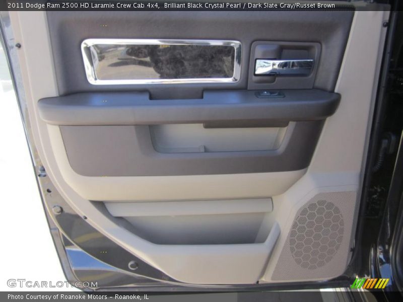Brilliant Black Crystal Pearl / Dark Slate Gray/Russet Brown 2011 Dodge Ram 2500 HD Laramie Crew Cab 4x4