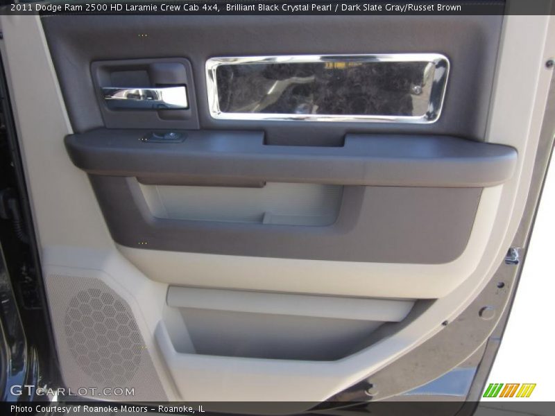 Brilliant Black Crystal Pearl / Dark Slate Gray/Russet Brown 2011 Dodge Ram 2500 HD Laramie Crew Cab 4x4