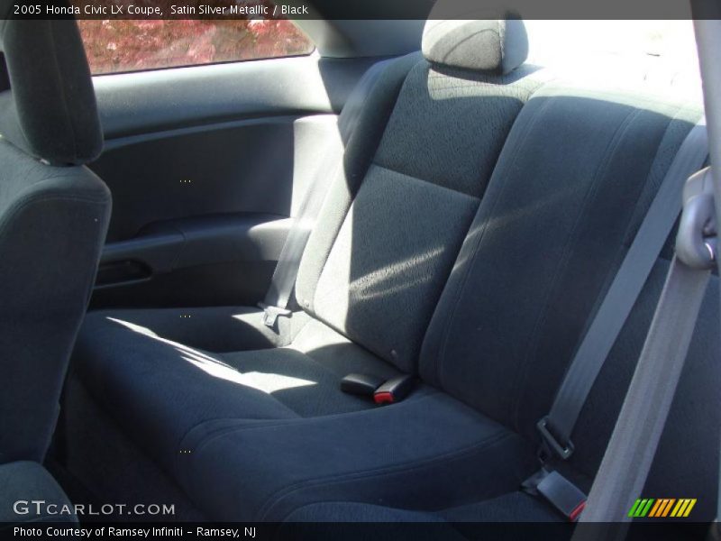 Satin Silver Metallic / Black 2005 Honda Civic LX Coupe
