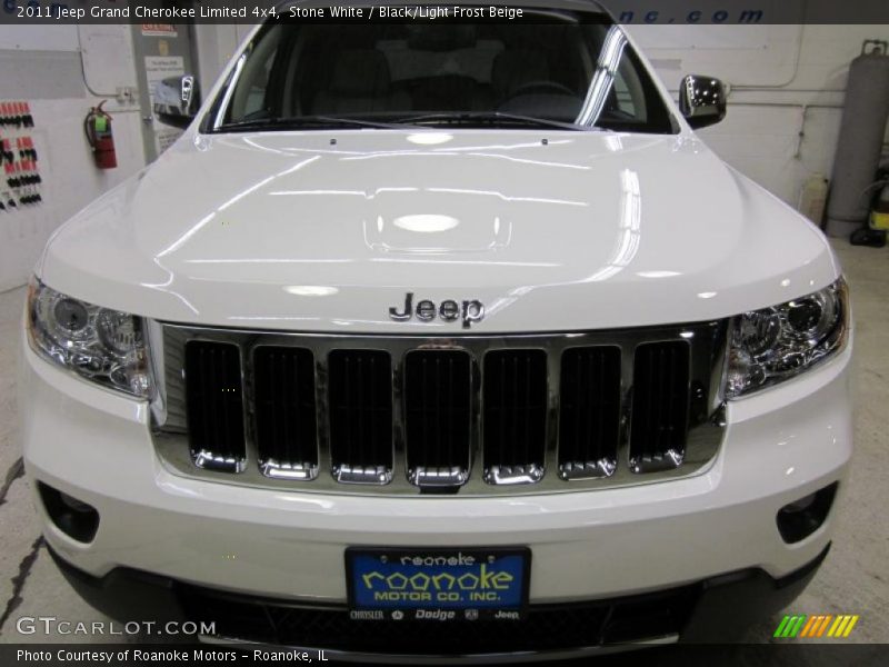 Stone White / Black/Light Frost Beige 2011 Jeep Grand Cherokee Limited 4x4