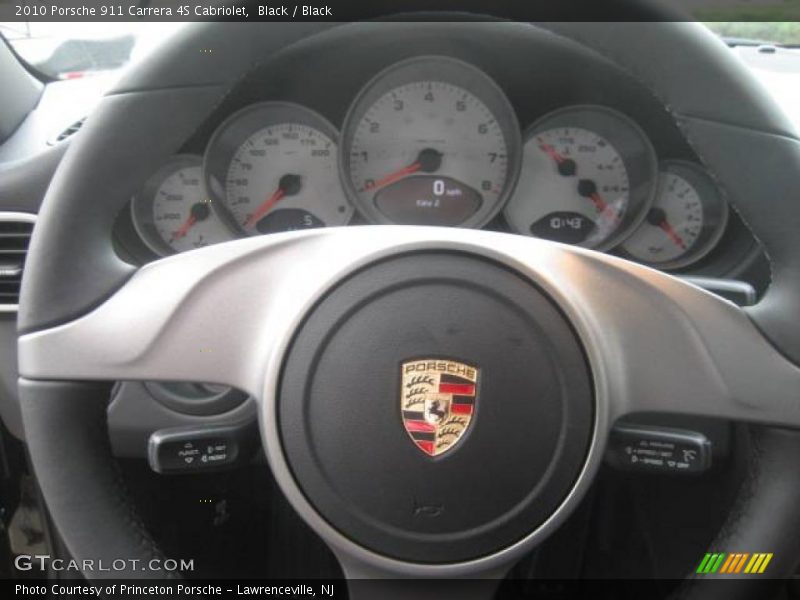 Black / Black 2010 Porsche 911 Carrera 4S Cabriolet