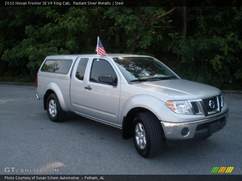 Radiant Silver Metallic / Steel 2010 Nissan Frontier SE V6 King Cab