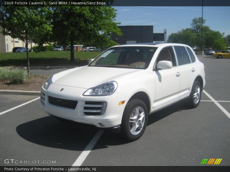 Sand White / Havanna/Sand Beige 2008 Porsche Cayenne S