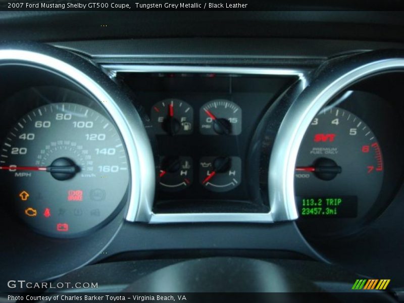 Tungsten Grey Metallic / Black Leather 2007 Ford Mustang Shelby GT500 Coupe