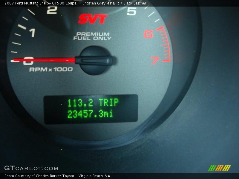 Tungsten Grey Metallic / Black Leather 2007 Ford Mustang Shelby GT500 Coupe