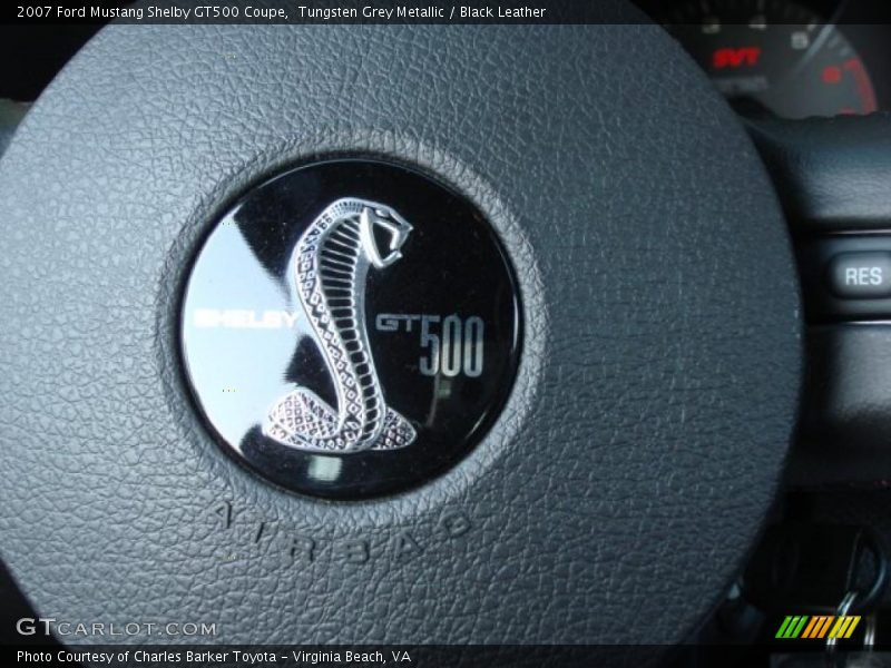 Tungsten Grey Metallic / Black Leather 2007 Ford Mustang Shelby GT500 Coupe