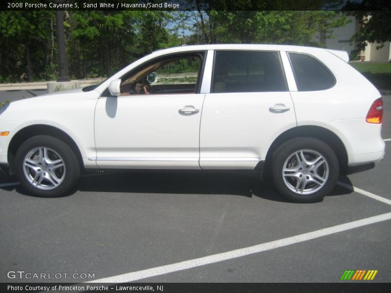 Sand White / Havanna/Sand Beige 2008 Porsche Cayenne S
