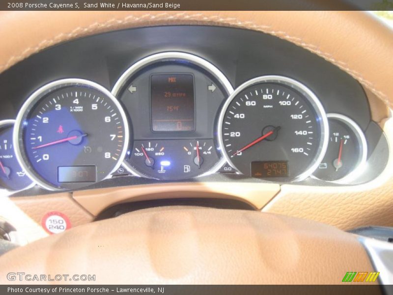 Sand White / Havanna/Sand Beige 2008 Porsche Cayenne S