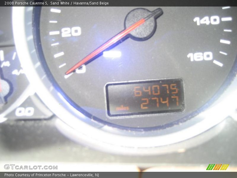 Sand White / Havanna/Sand Beige 2008 Porsche Cayenne S