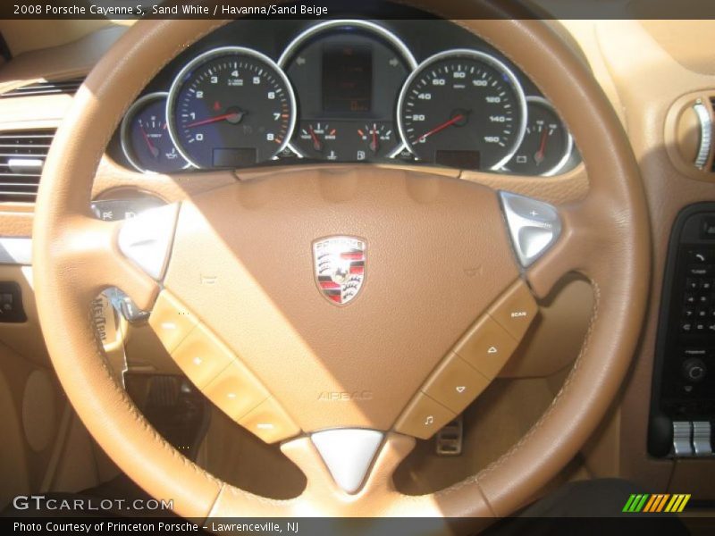 Sand White / Havanna/Sand Beige 2008 Porsche Cayenne S