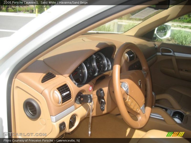 Sand White / Havanna/Sand Beige 2008 Porsche Cayenne S