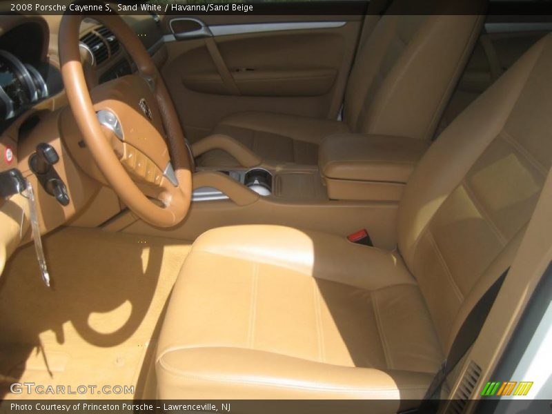 Sand White / Havanna/Sand Beige 2008 Porsche Cayenne S
