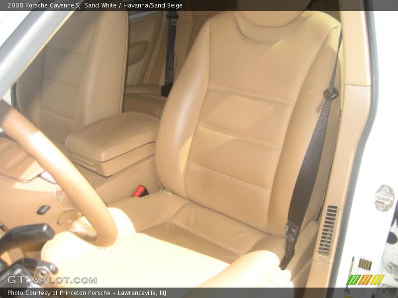 Sand White / Havanna/Sand Beige 2008 Porsche Cayenne S