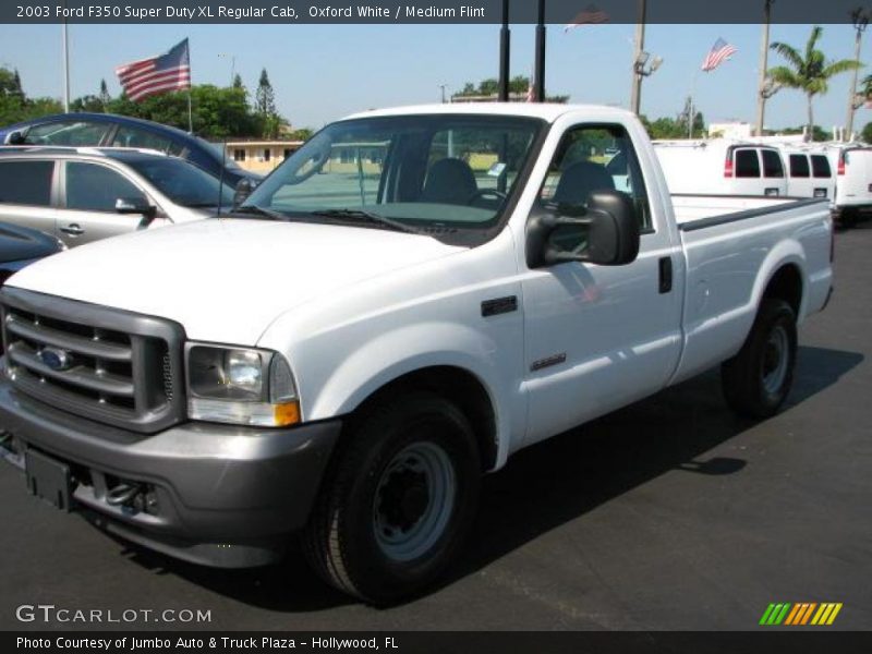 Oxford White / Medium Flint 2003 Ford F350 Super Duty XL Regular Cab