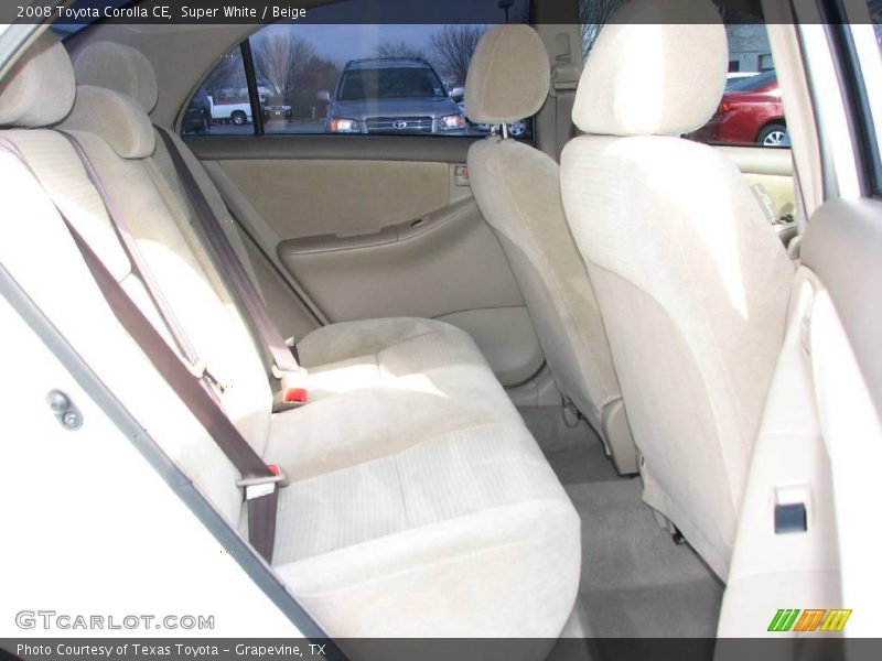 Super White / Beige 2008 Toyota Corolla CE