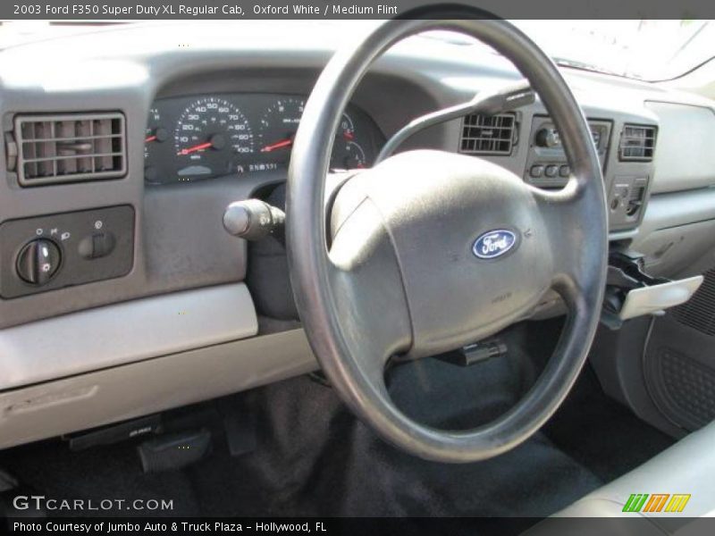 Oxford White / Medium Flint 2003 Ford F350 Super Duty XL Regular Cab