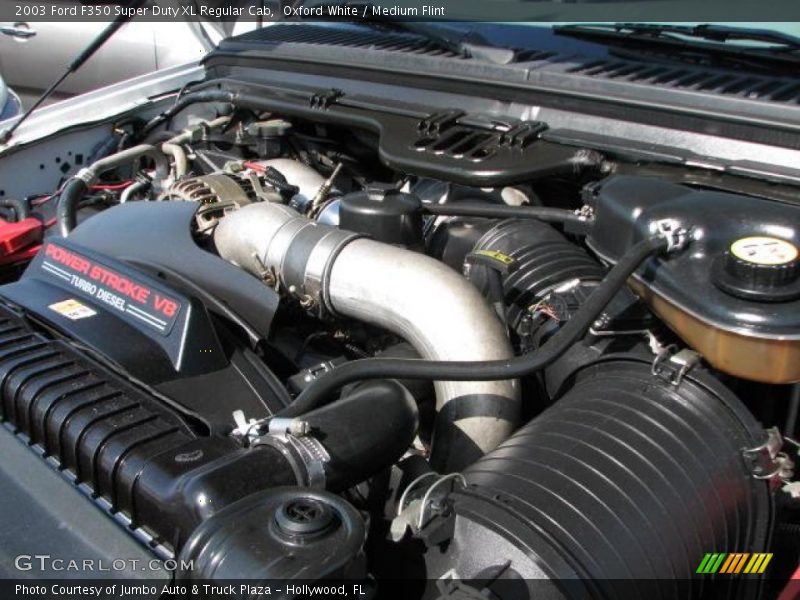 Oxford White / Medium Flint 2003 Ford F350 Super Duty XL Regular Cab