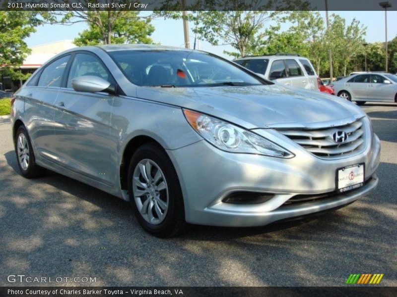 Radiant Silver / Gray 2011 Hyundai Sonata GLS