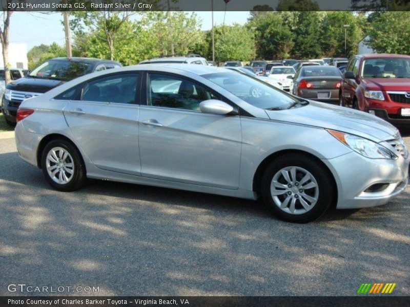 Radiant Silver / Gray 2011 Hyundai Sonata GLS