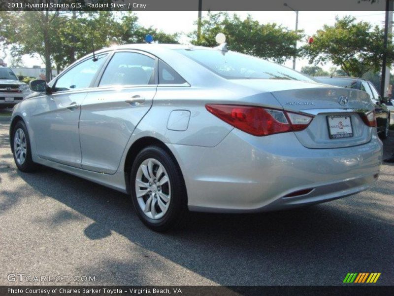 Radiant Silver / Gray 2011 Hyundai Sonata GLS